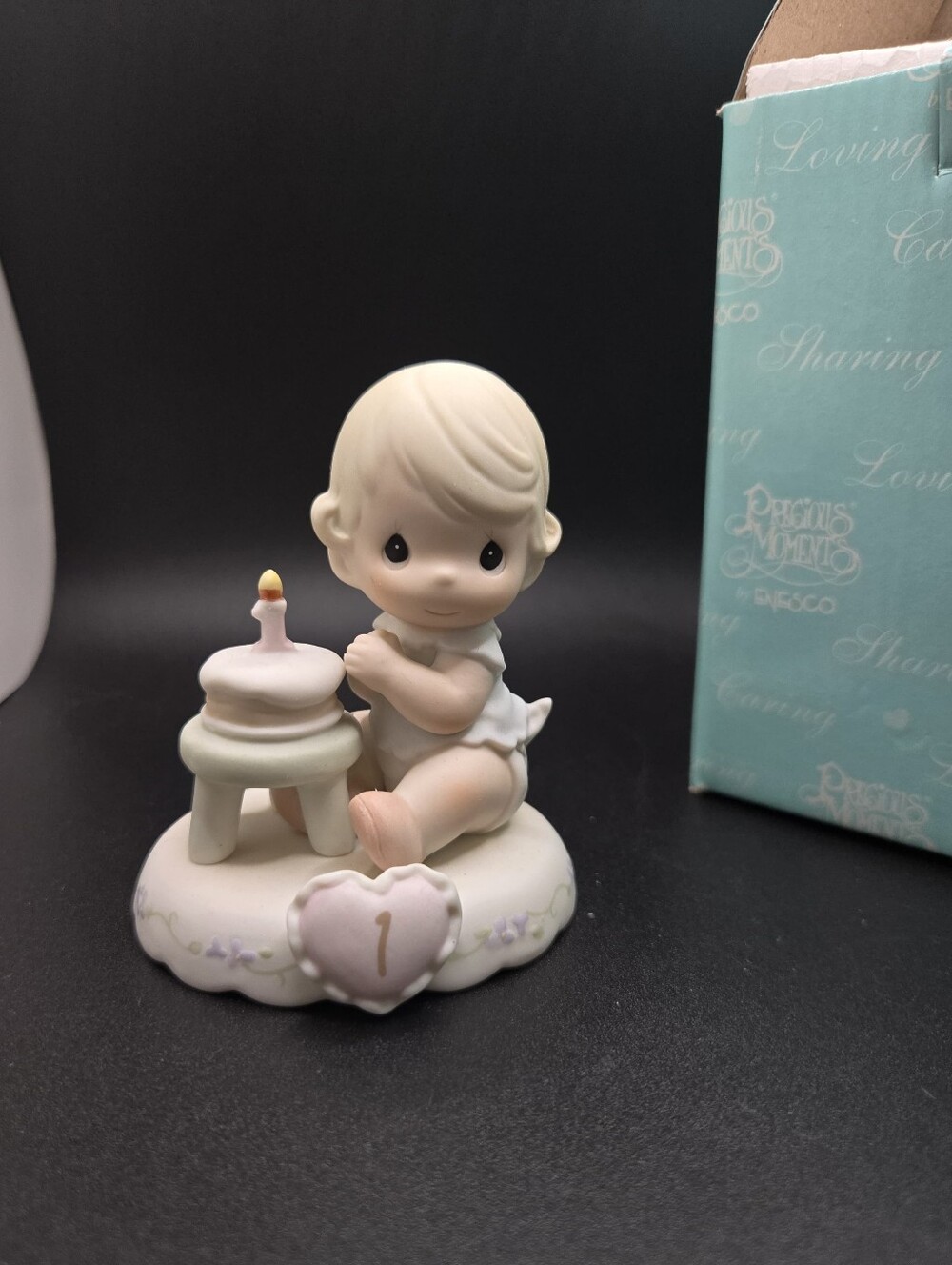 1994 Precious Moments First Birthday Girl 1st "Growing in Grace" #136190 G18